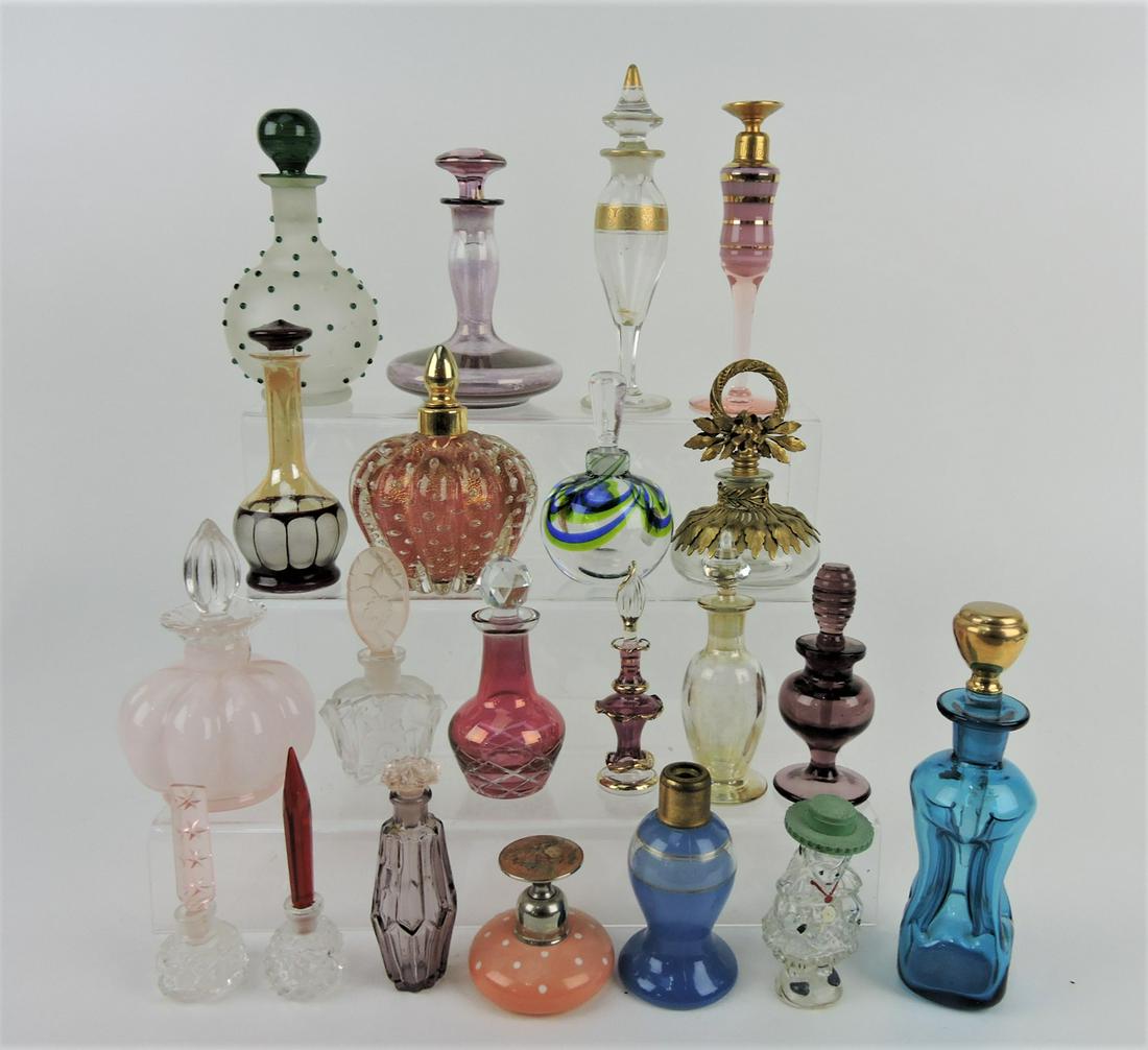 Perfume bottle lot of 21, some signed (1 of 1)