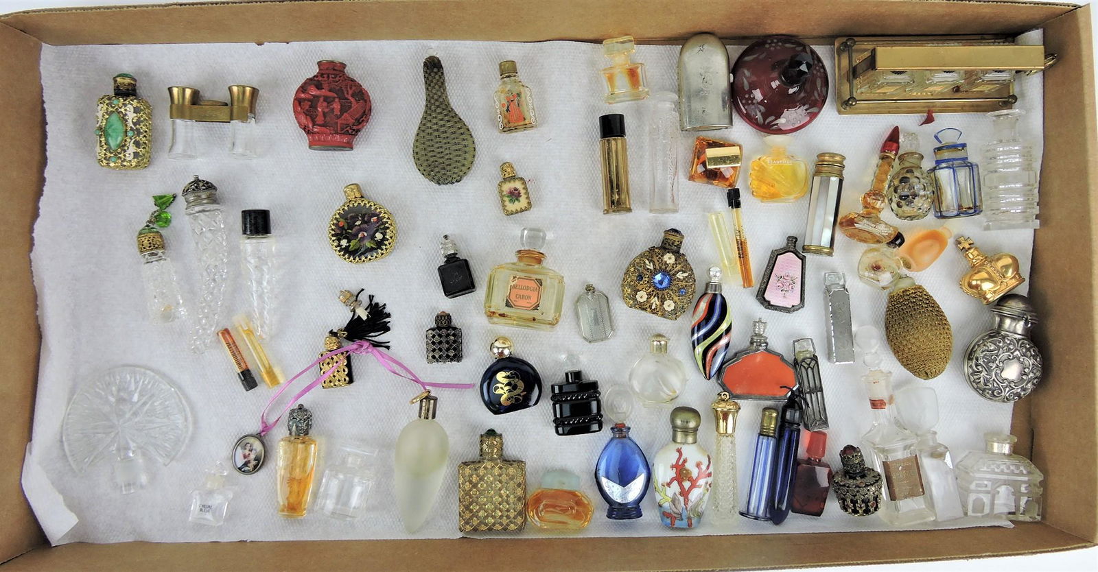 Large tray of assorted perfume bottles - (1 of 3)