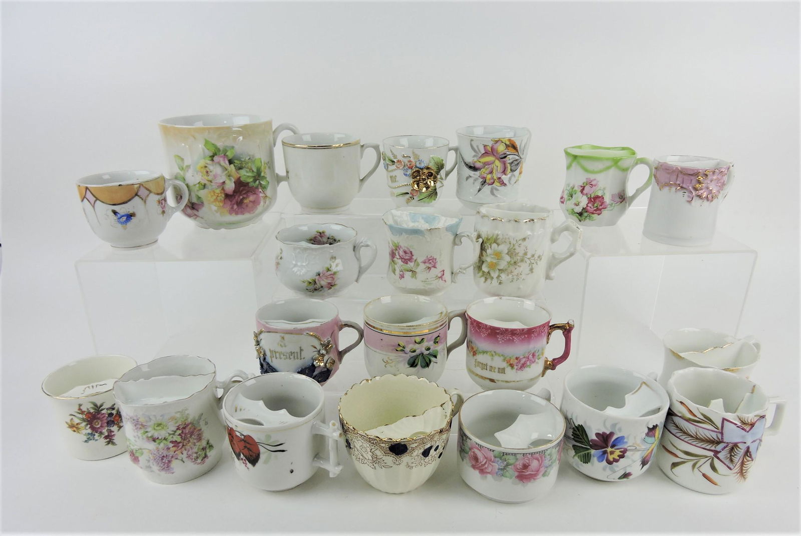 Shaving mug and mustache cup lot of (1 of 1)