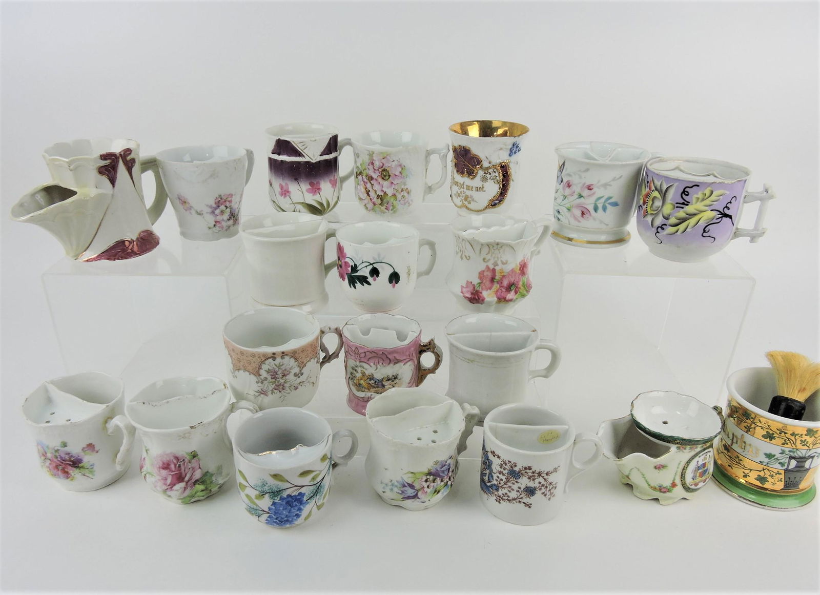 Shaving mug and mustache cup lot of (1 of 1)