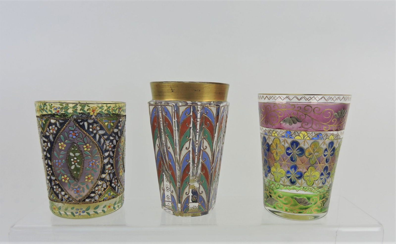 Art glass stained window lot of 3 (1 of 1)