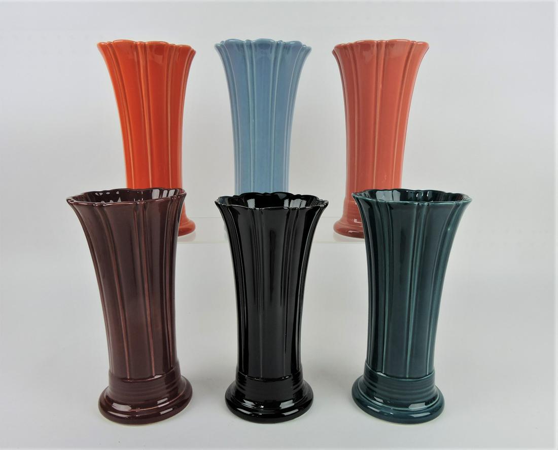 Fiesta Post 86 lot of 6 medium: vases
