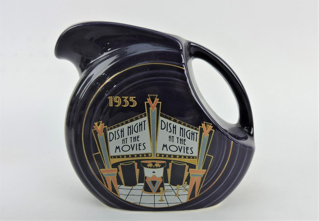 Fiesta Post 86 plum disc juice pitcher, (1 of 1)