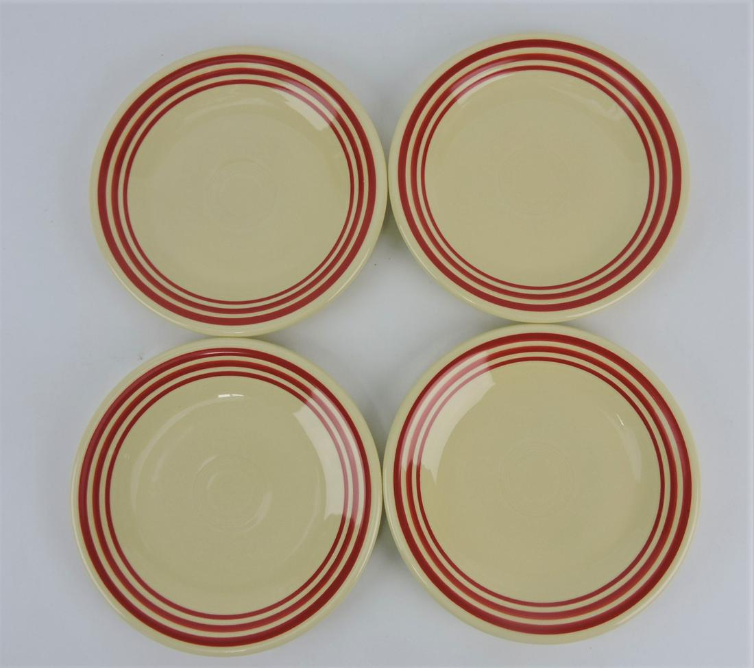 Fiesta Post 86 lot of 4 - 7" red stripe (1 of 1)