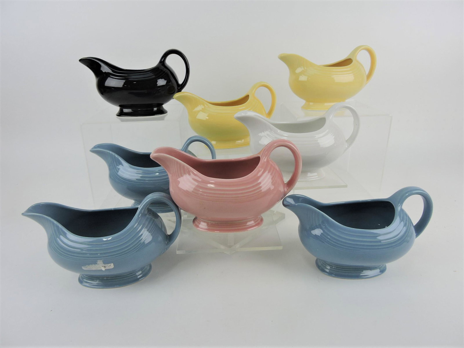 Fiesta Post 86 lot of 8 sauce boats: .