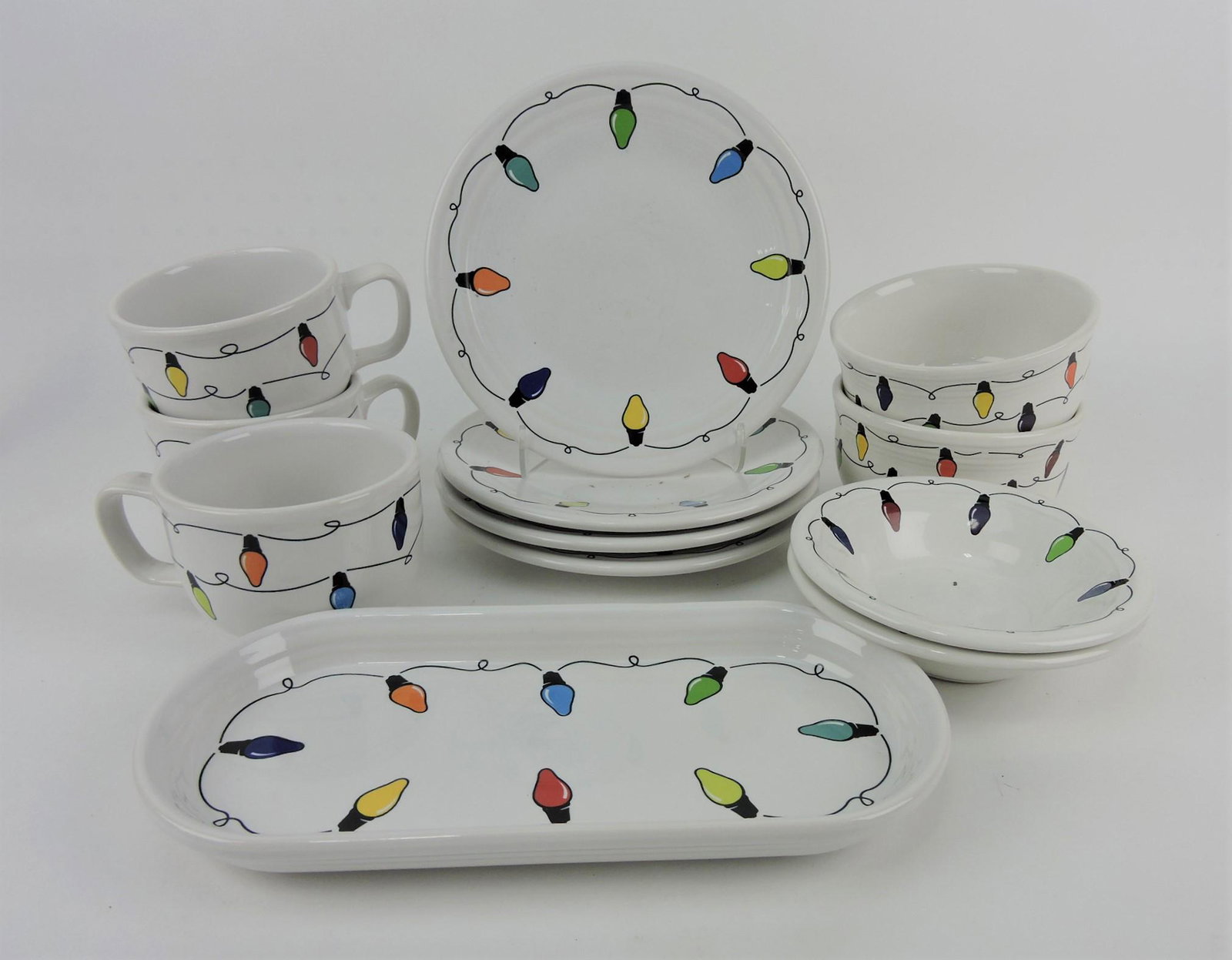 Fiesta Post 86 lot of 12 pieces with: Christmas lights