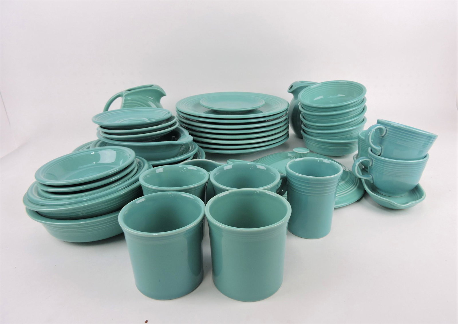Fiesta Post 86 lot of 41 turquoise: pieces