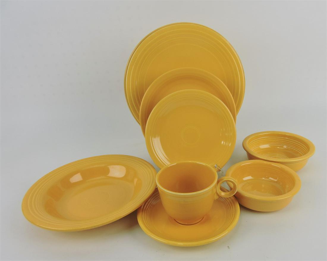 Fiesta 9 piece place setting, yellow (1 of 1)