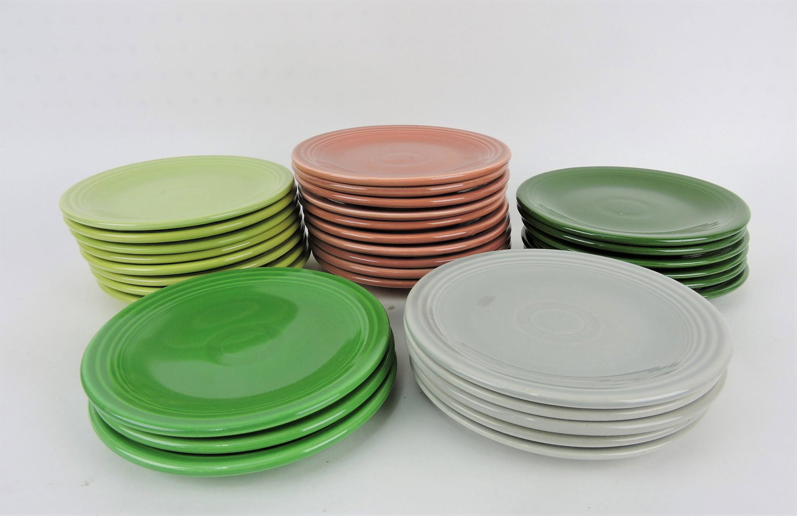 Fiesta 6" plate group, 32 - 50's colors: .
