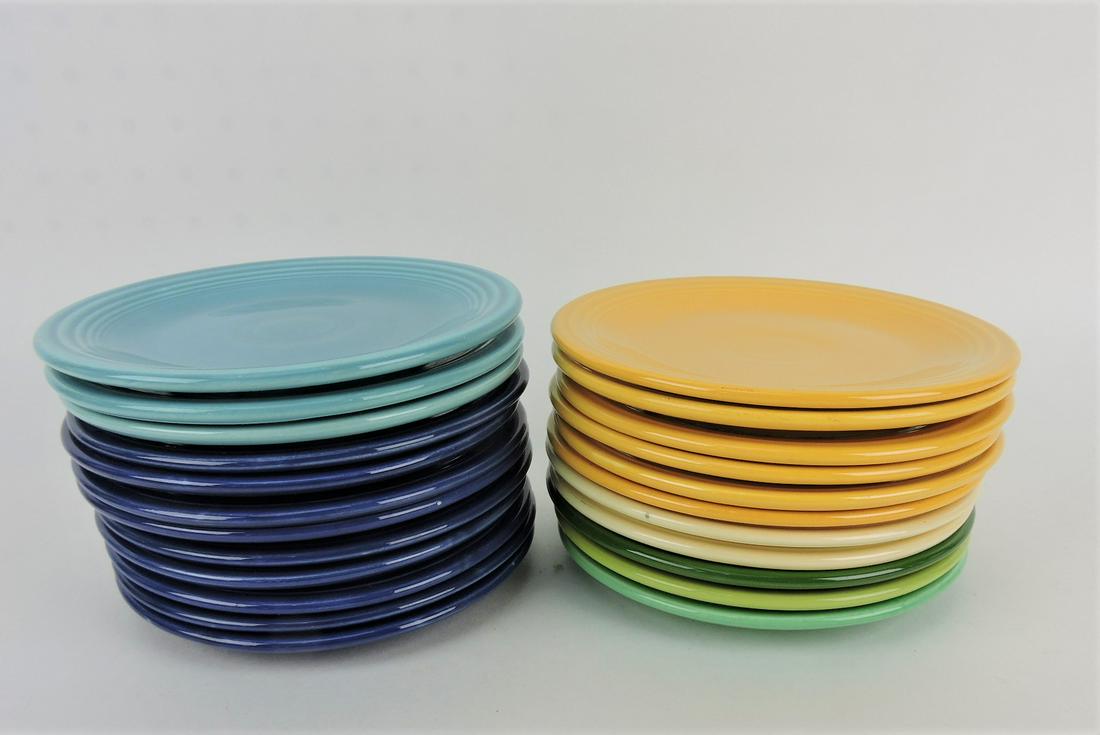 Fiesta 6" plate group, 23 mixed colors (1 of 1)