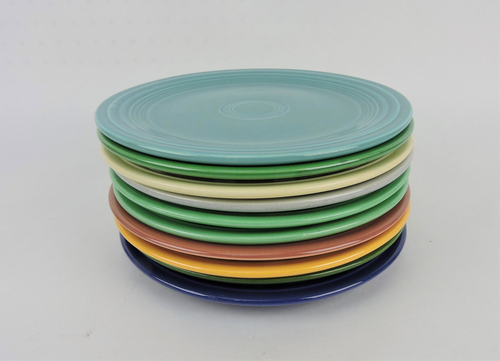 Fiesta 9" plate group, 10 mixed (1 of 1)