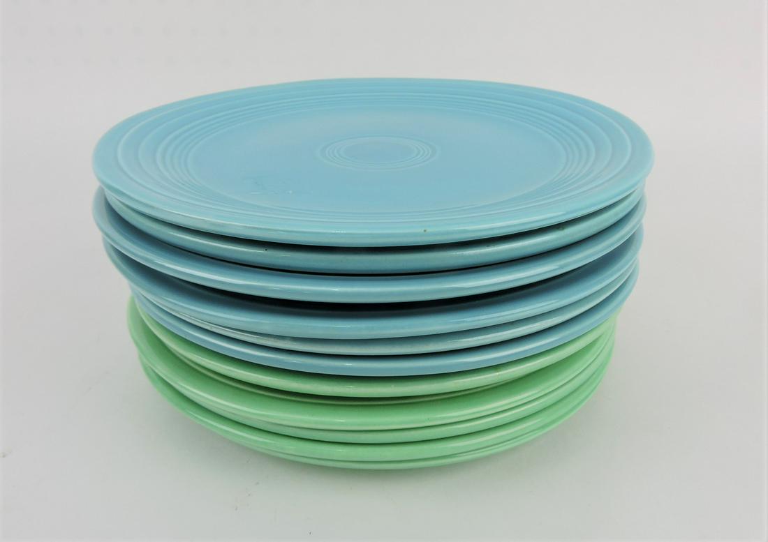 Fiesta 9" plate group, 6 turquoise, (1 of 1)