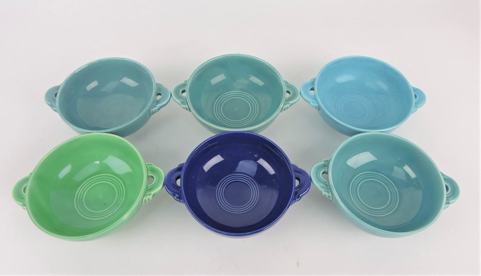 Fiesta cream soup group -: lot of 6