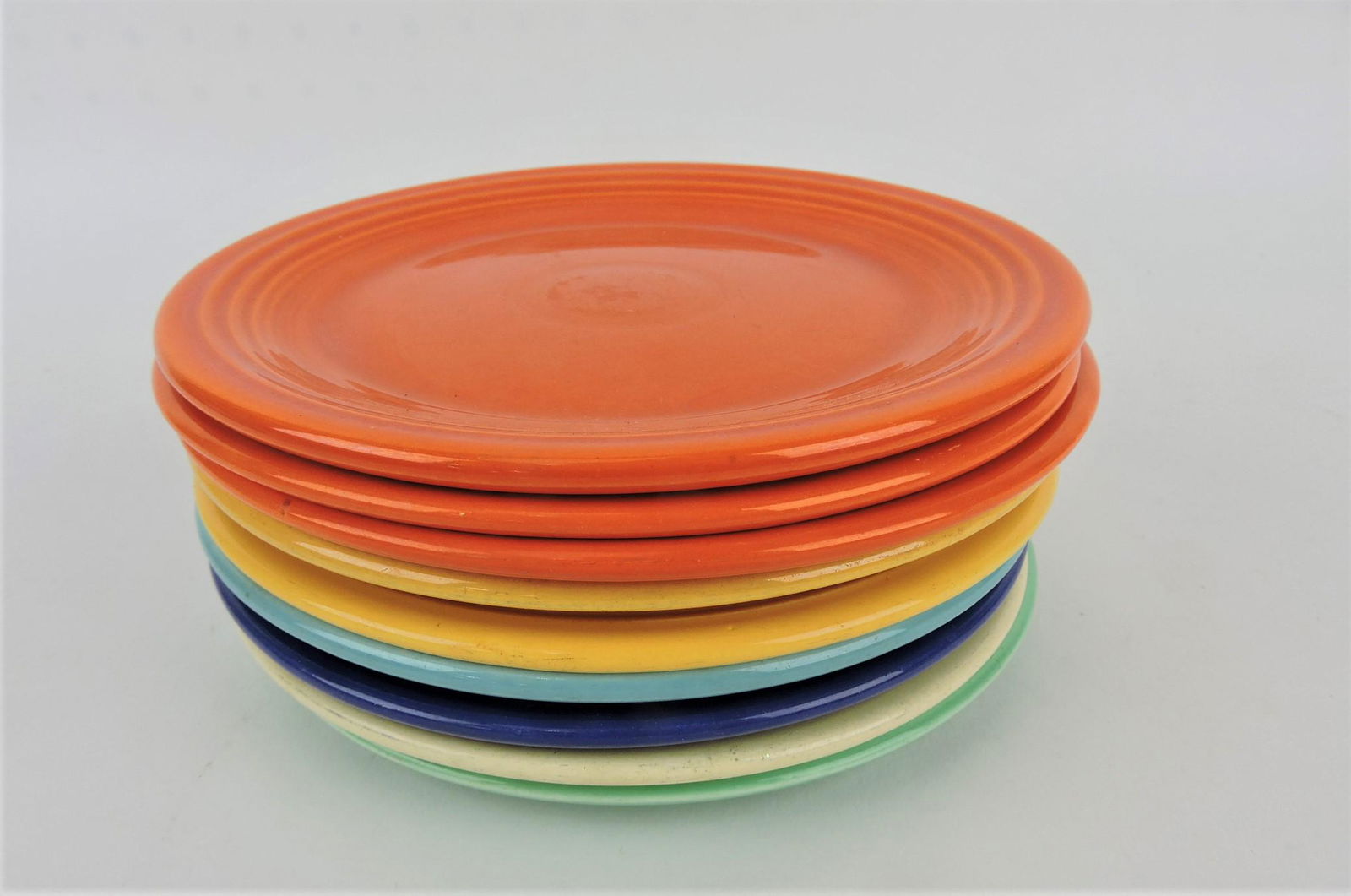 Fiesta 7" plate group, 9 mixed (1 of 1)