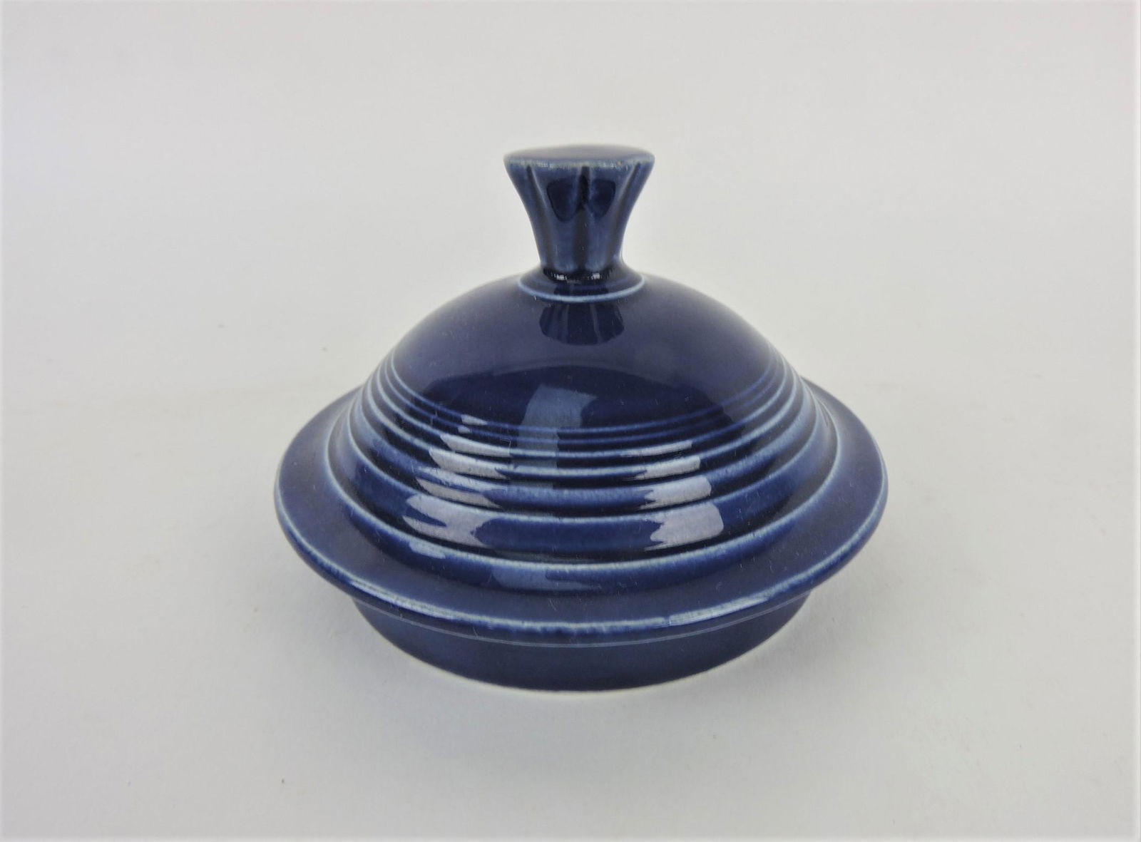 Fiesta coffee pot lid, cobalt (1 of 1)