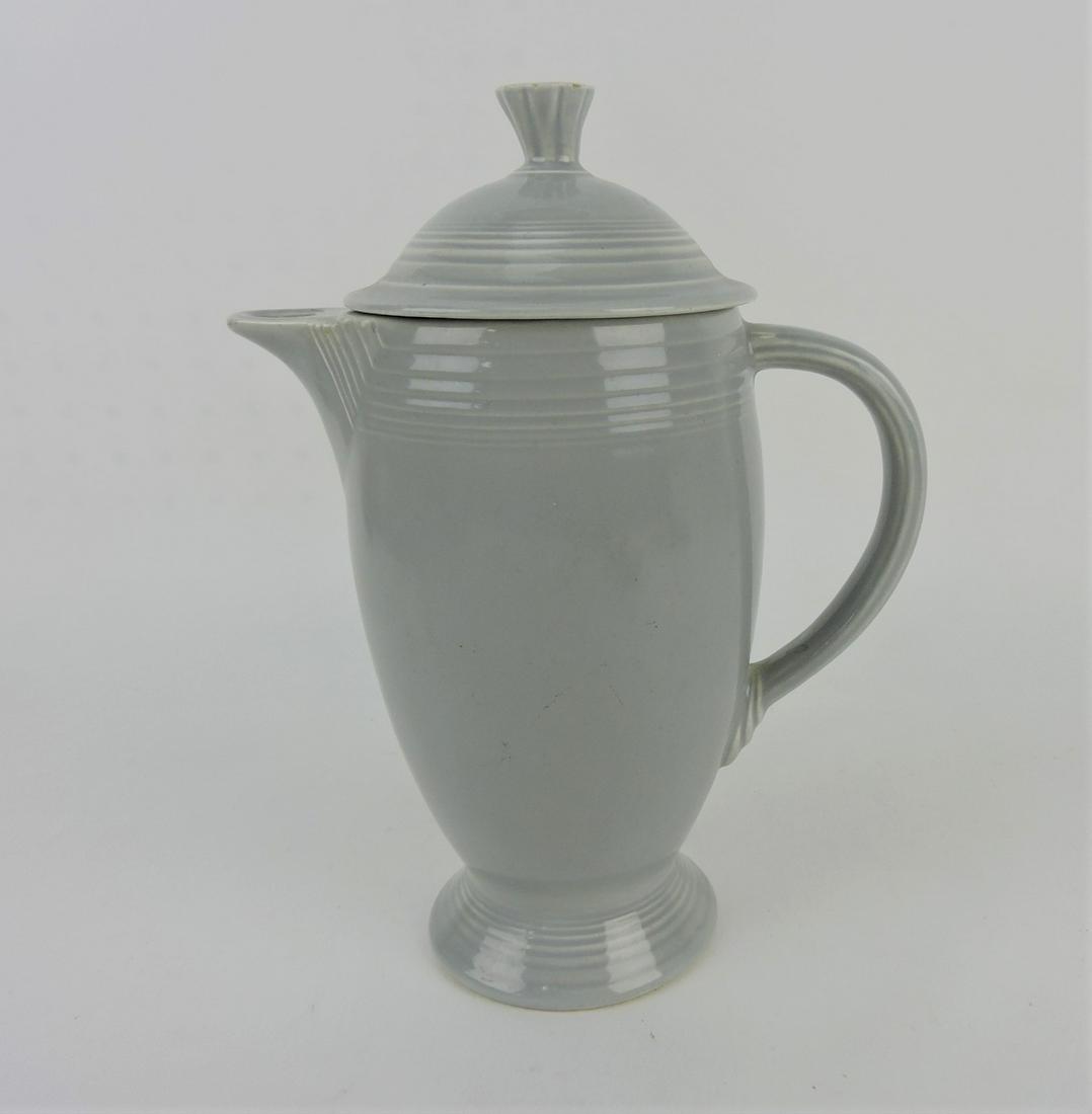 Fiesta coffee pot, gray, nicks to (1 of 1)