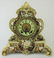 Majolica mantle clock with Gilbert
