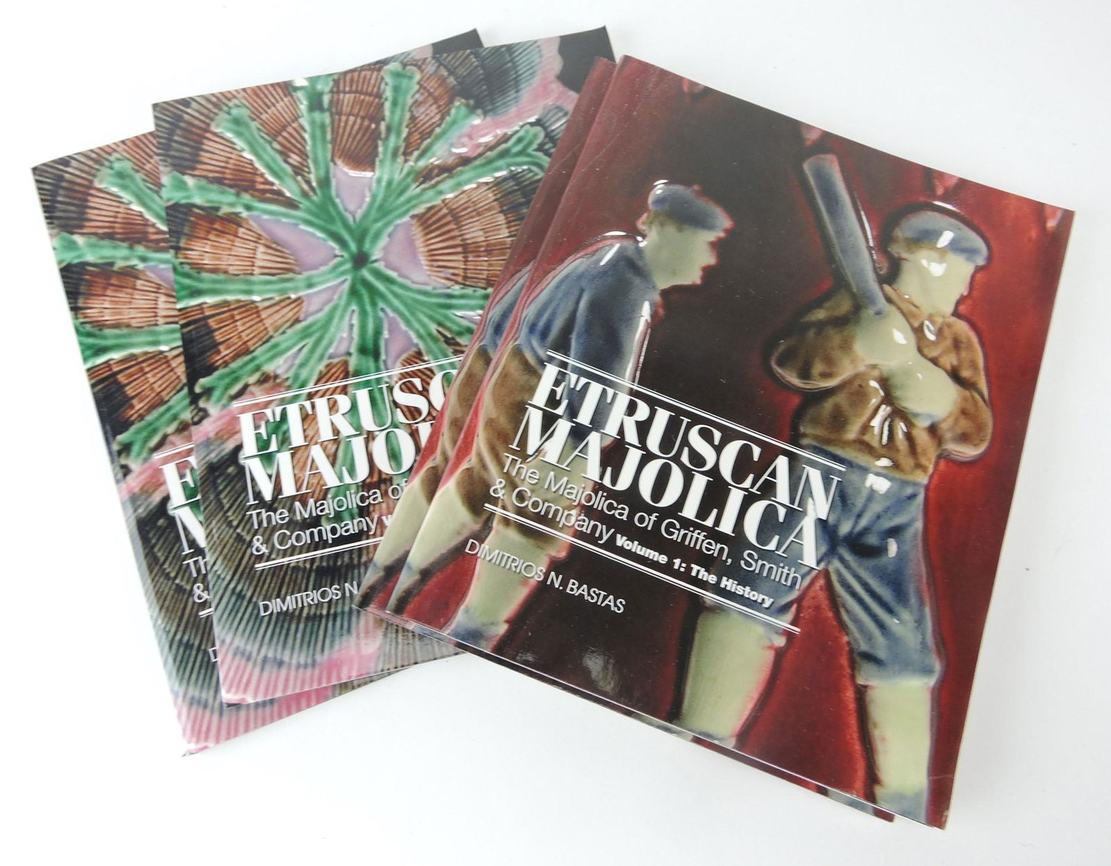 Etruscan majolica lot of 4: reference books by Dimitrios Bastas