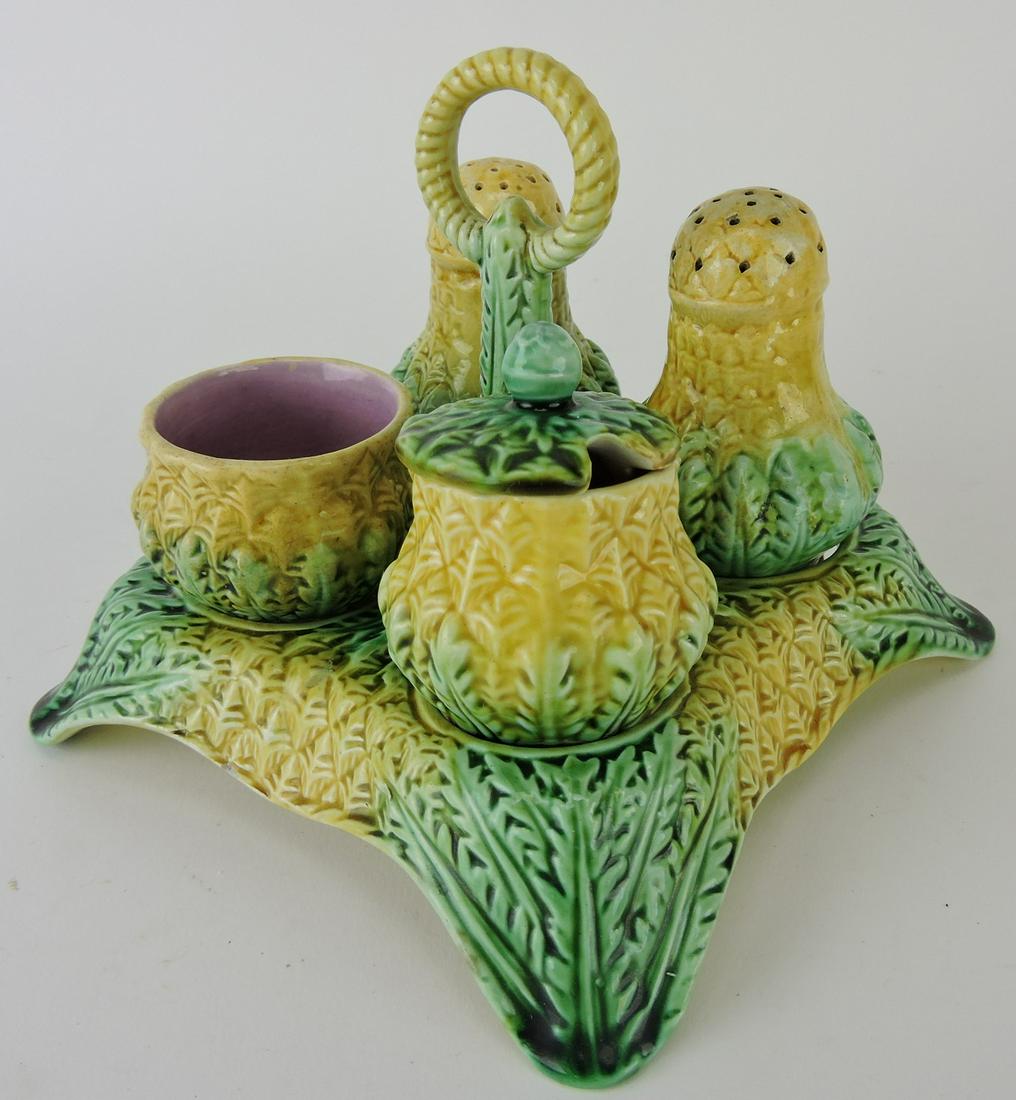 Majolica pineapple 5 piece (1 of 1)