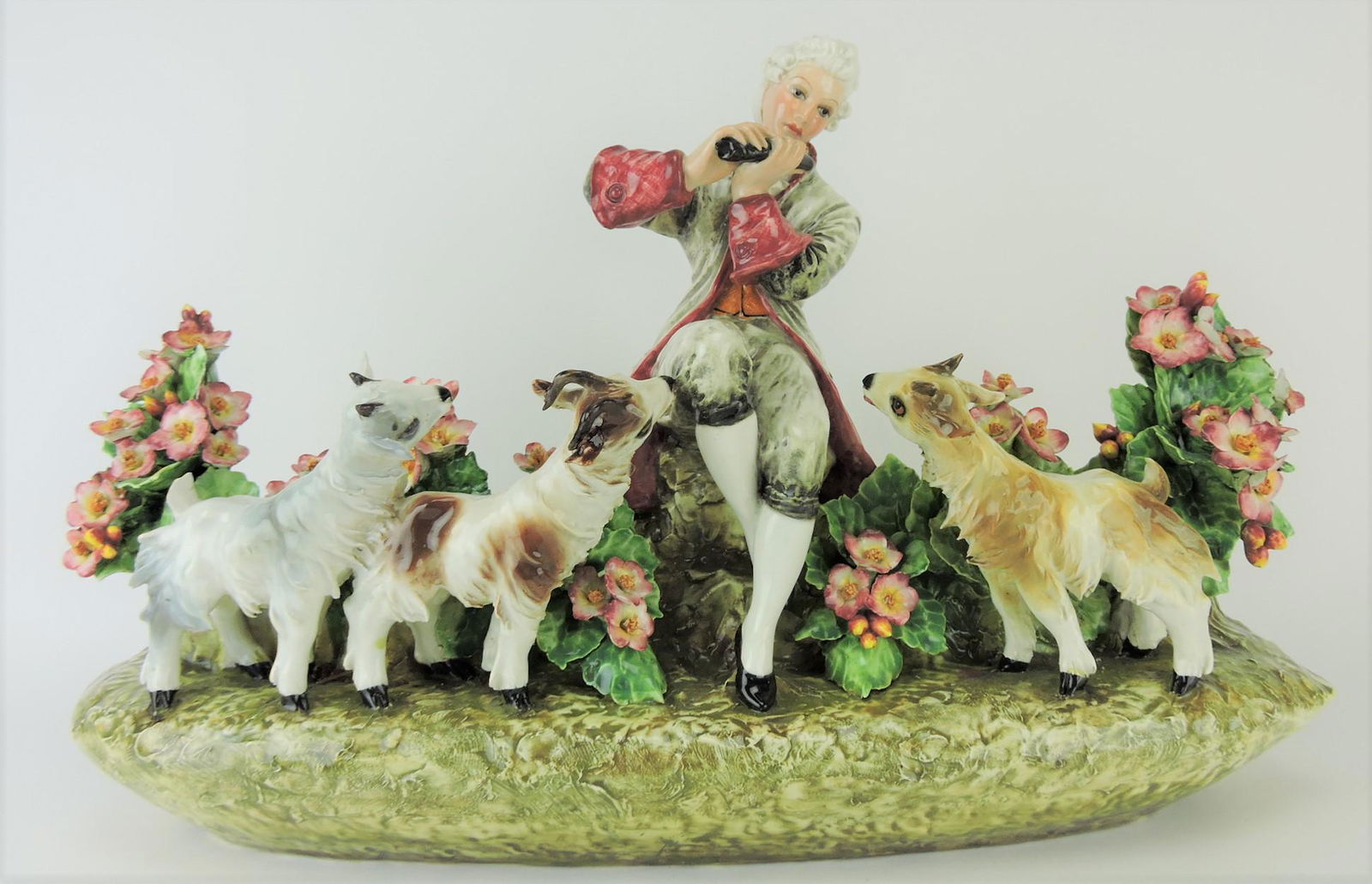 Italian Majolica figural planter with (1 of 1)