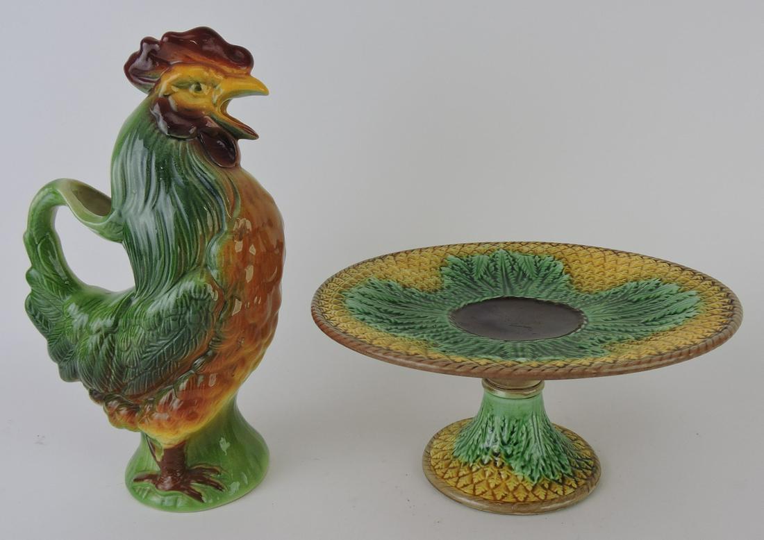 Majolica pineapple cake stand and (1 of 1)