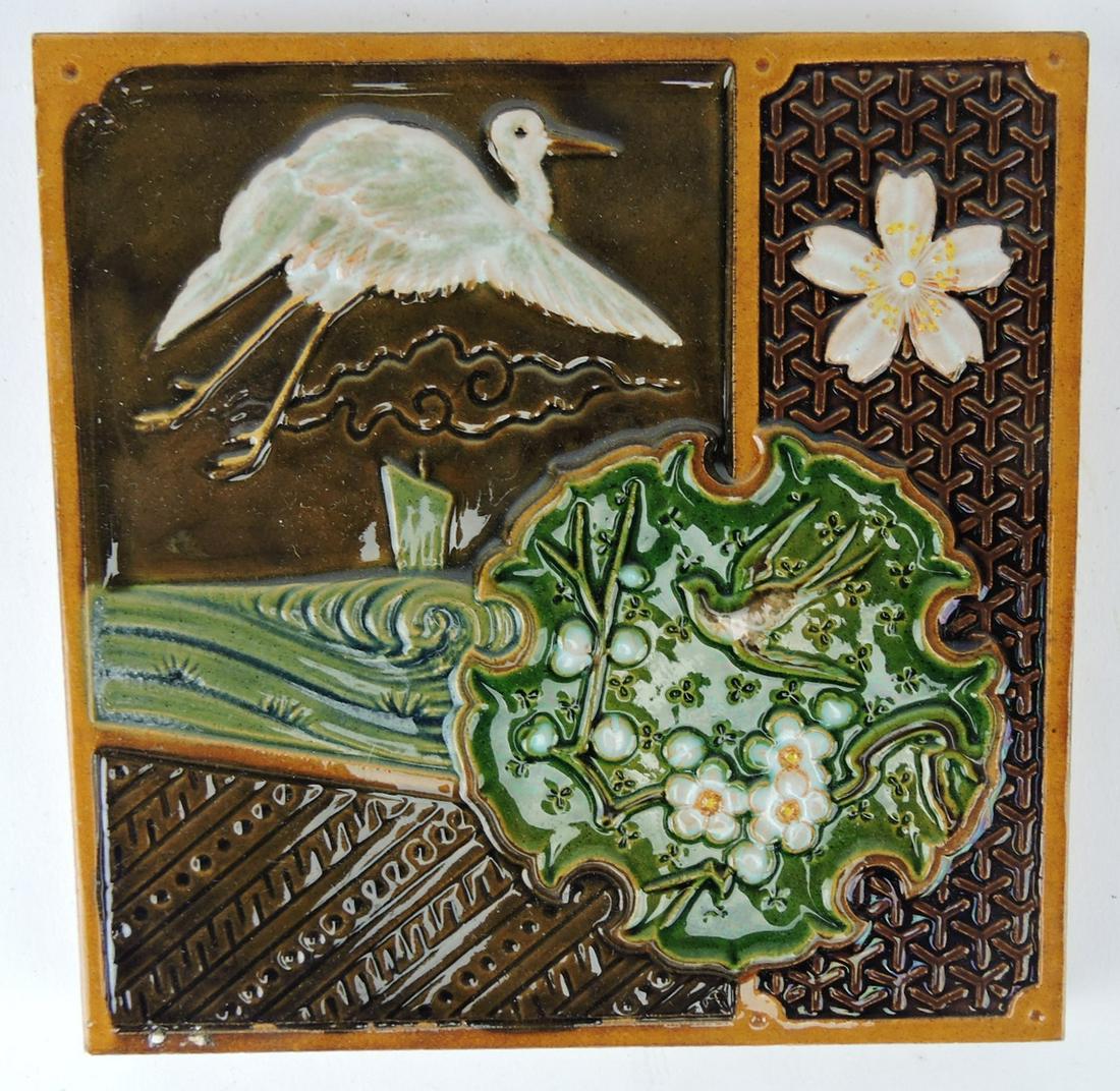 Minton Aesthetic majolica 6" tile (1 of 1)