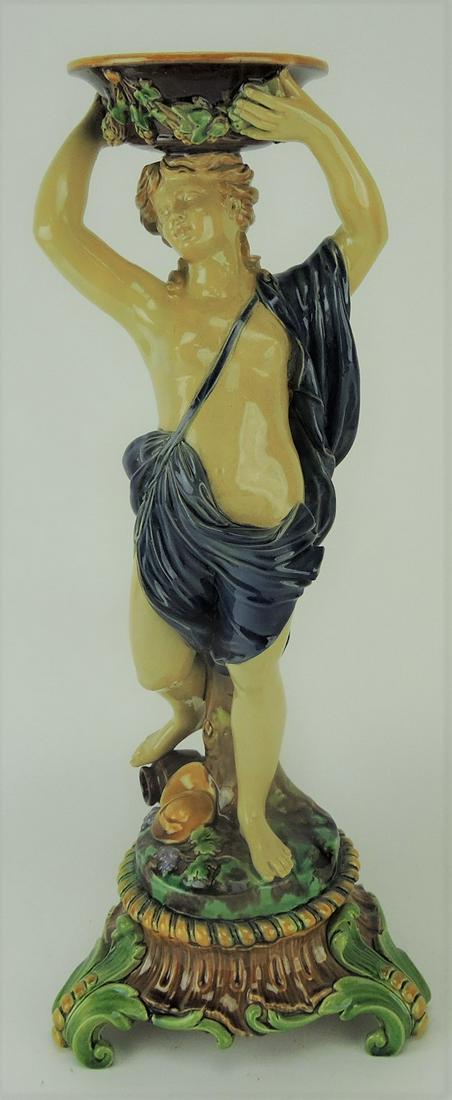 Minton majolica figural compote (1 of 1)