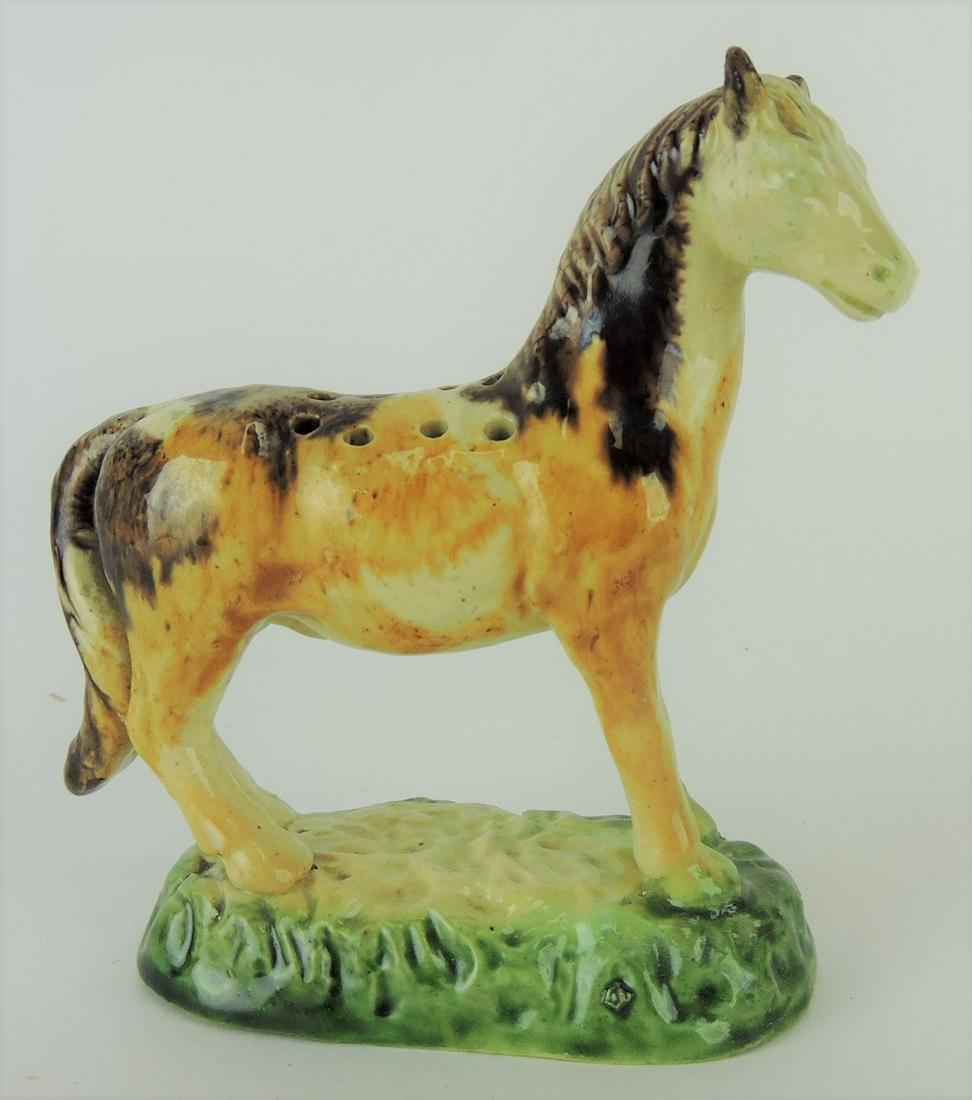 Majolica Palissy horse figural (1 of 1)