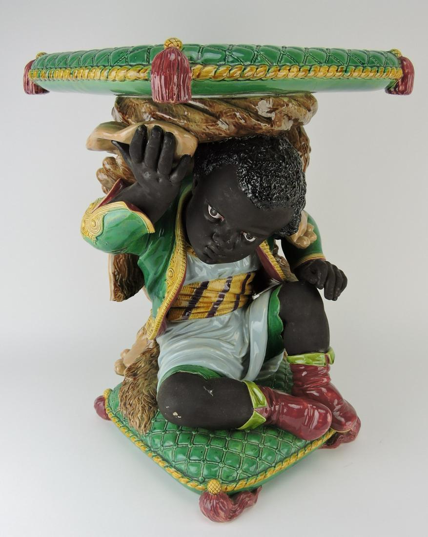 Minton majolica Blackamoor garden (1 of 5)