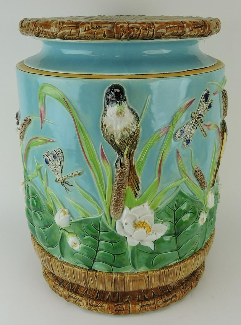 George Jones majolica garden seat (1 of 3)