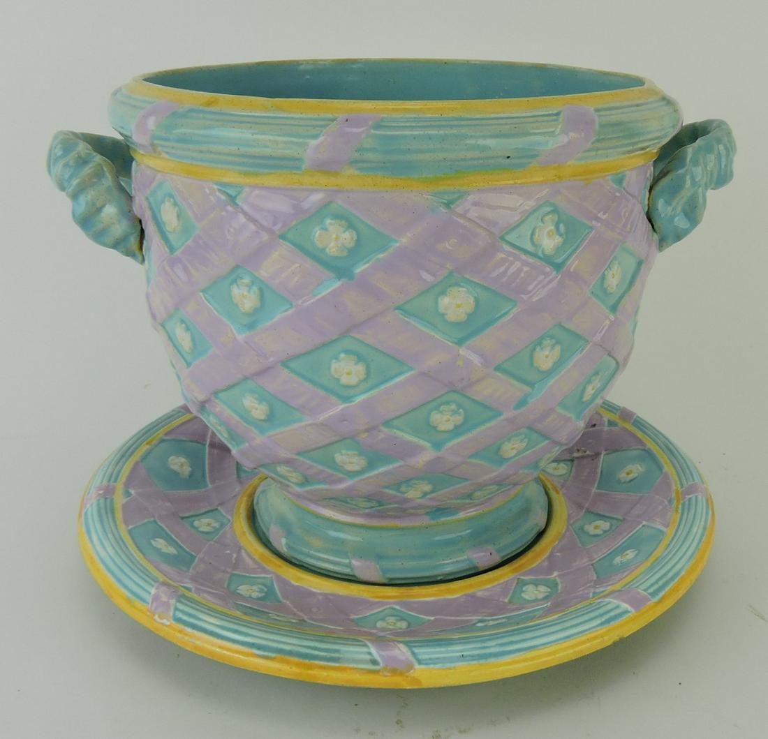 George Jones majolica ribbon and (1 of 1)