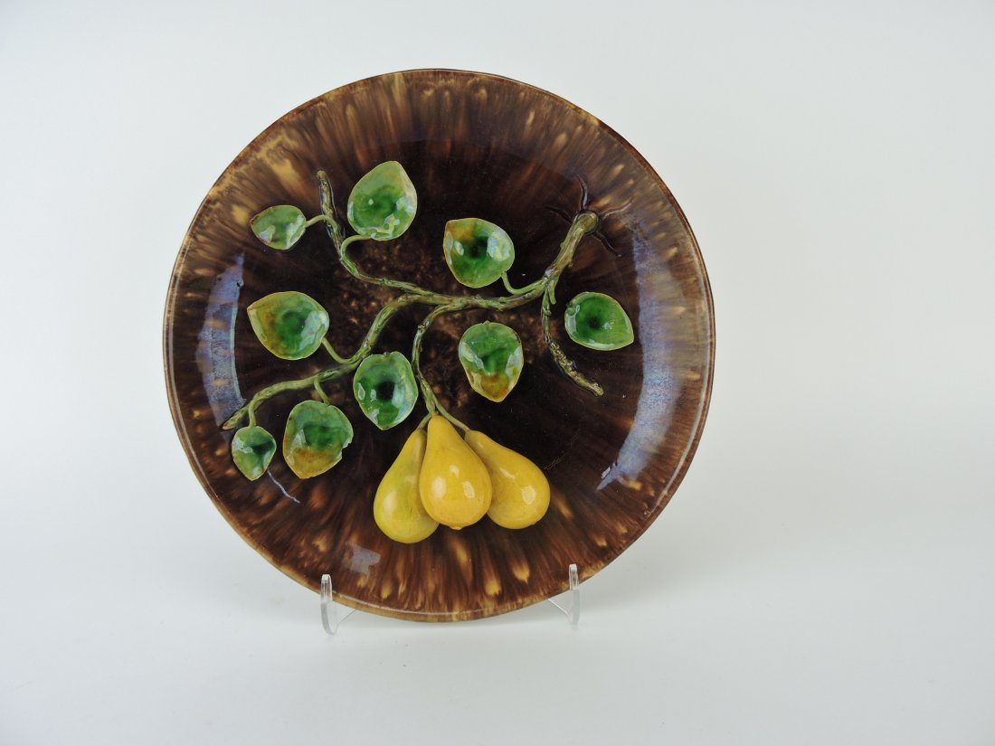 Portugal Palissy majolica plaque with (1 of 1)