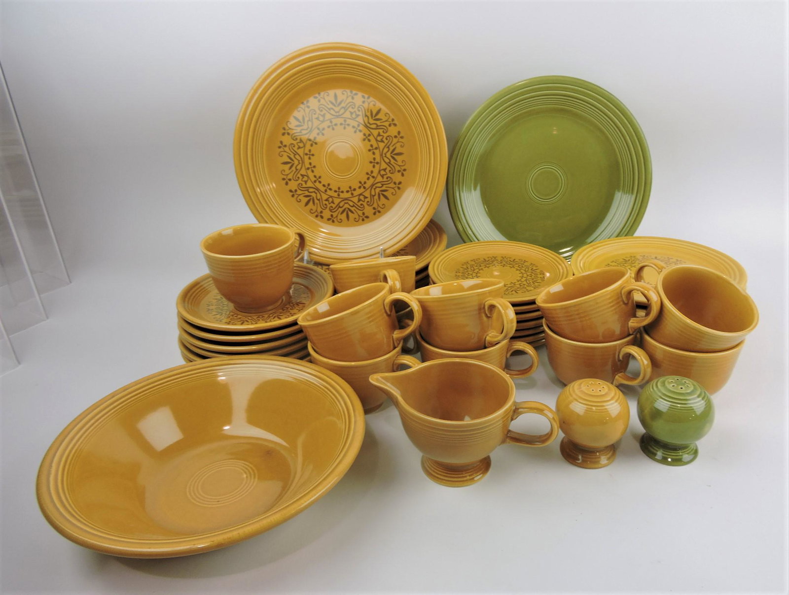 Fiesta Casualtone set of 41 pieces: and turf green plate and shaker