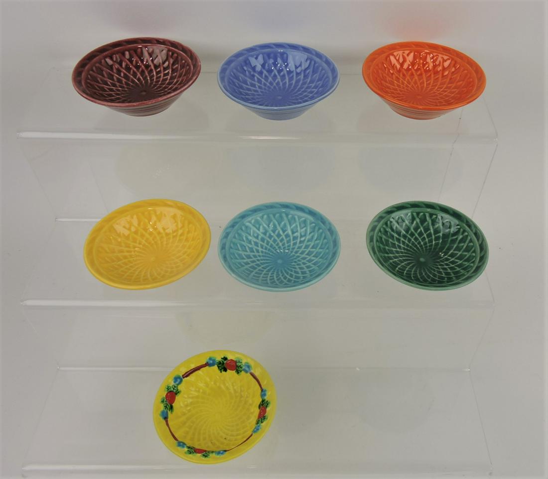 Fiesta Harlequin lot of 7 nut cups,: mixed colors