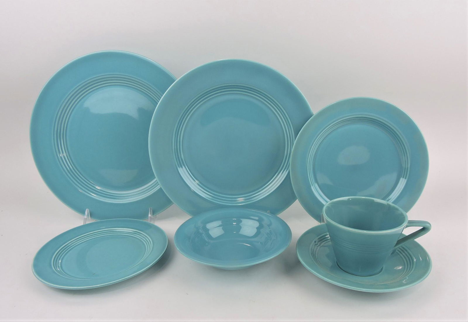 Fiesta Harlequin turquoise 7 piece (1 of 1)