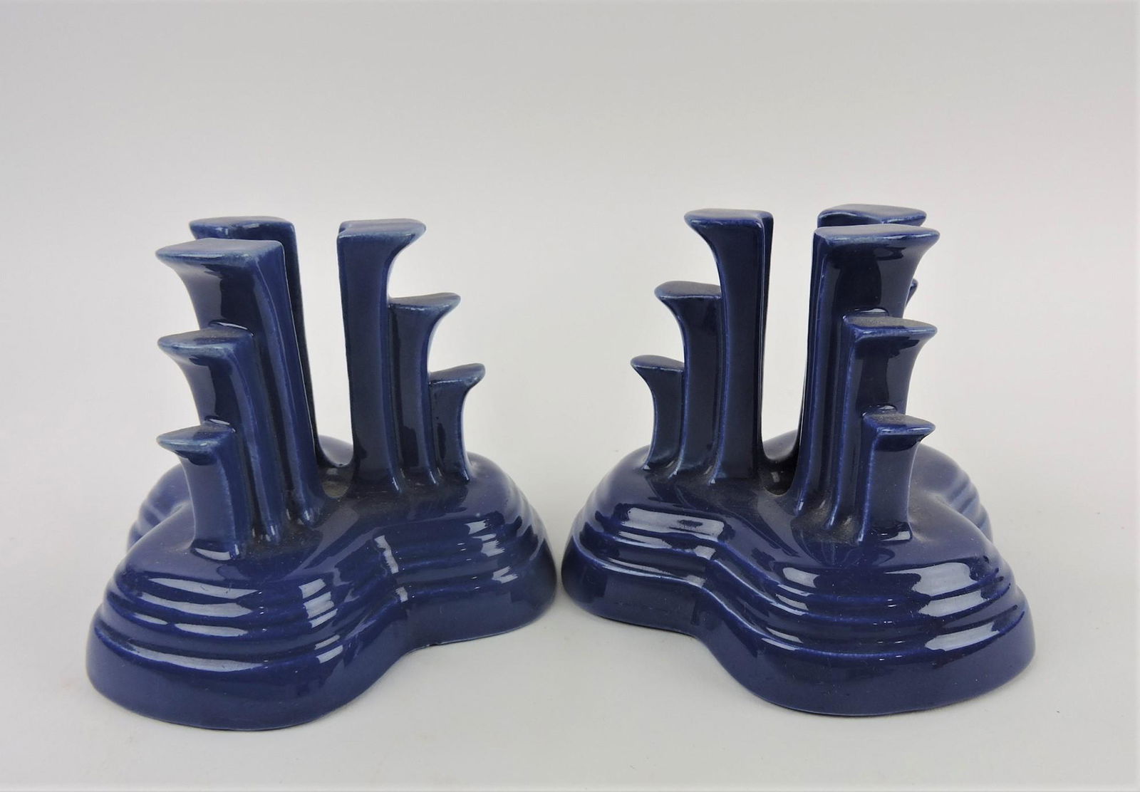 Fiesta tripod candle holders, pair, (1 of 1)