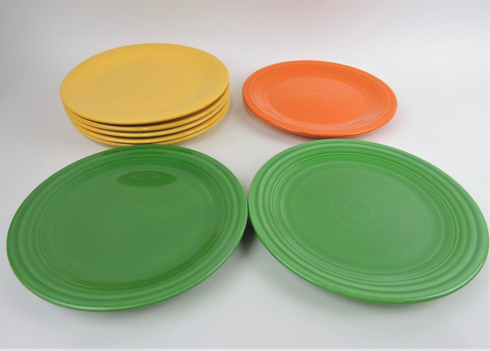 Fiesta 9" plate group, 8 mixed, (1 of 1)