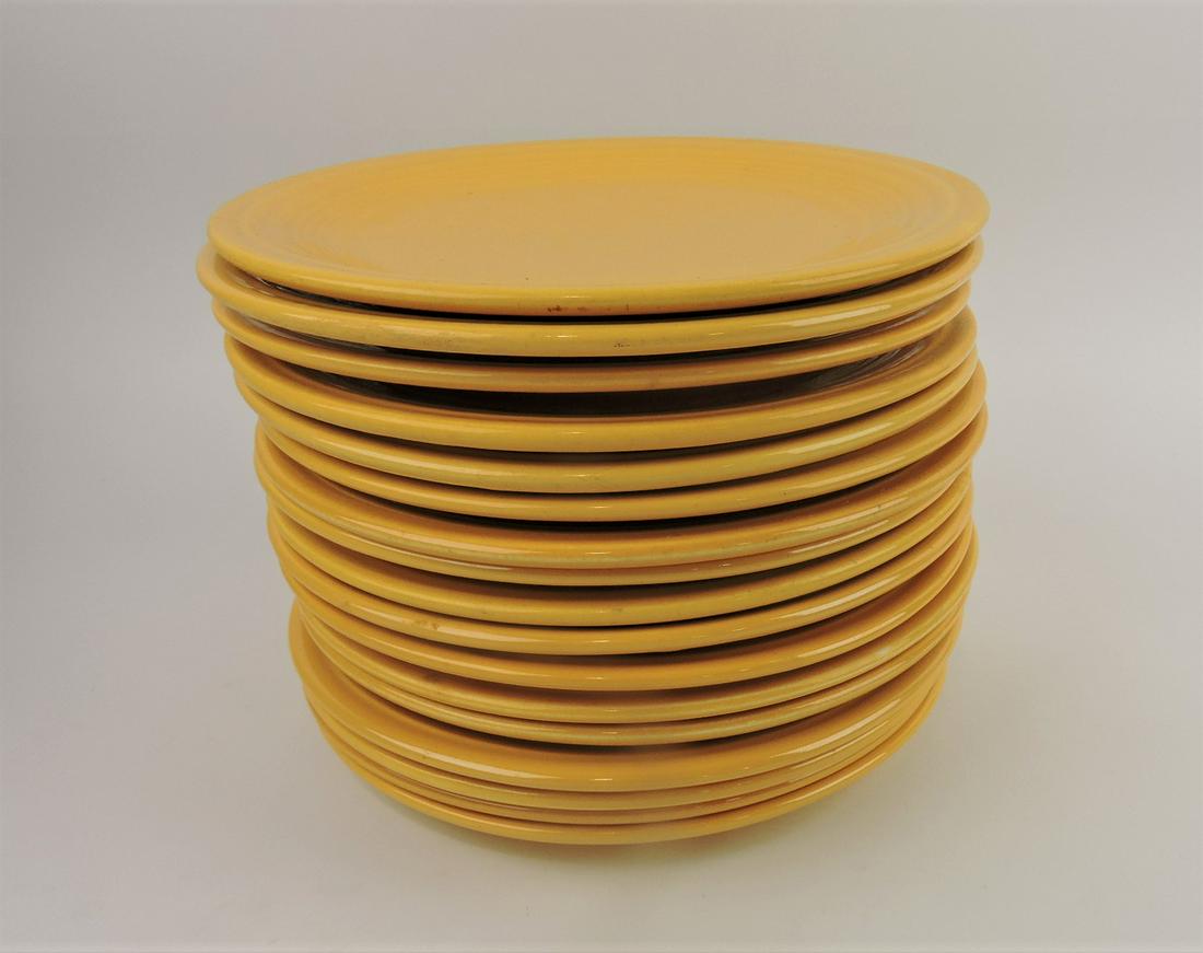 Fiesta 9" plate group, 17 yellow (1 of 1)