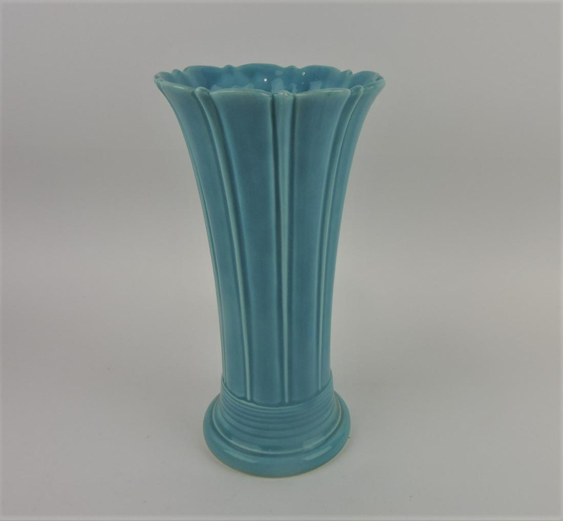 Fiesta 10" flower vase, turquoise (1 of 1)