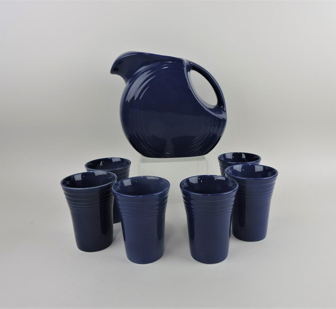 Fiesta 7 piece water set, cobalt (1 of 1)