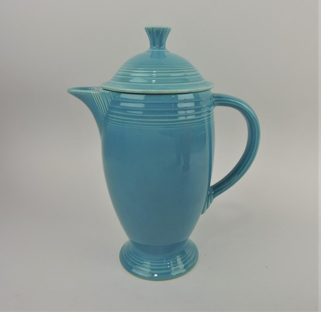 Fiesta coffee pot, turquoise (1 of 1)