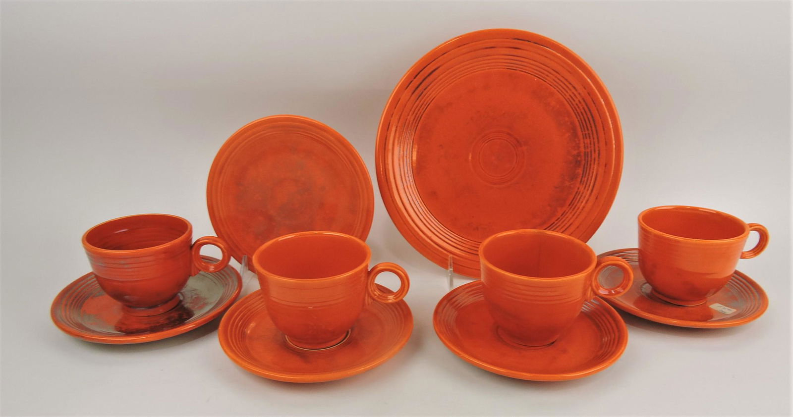 Fiesta red group; 9" & 6" plate, (1 of 1)