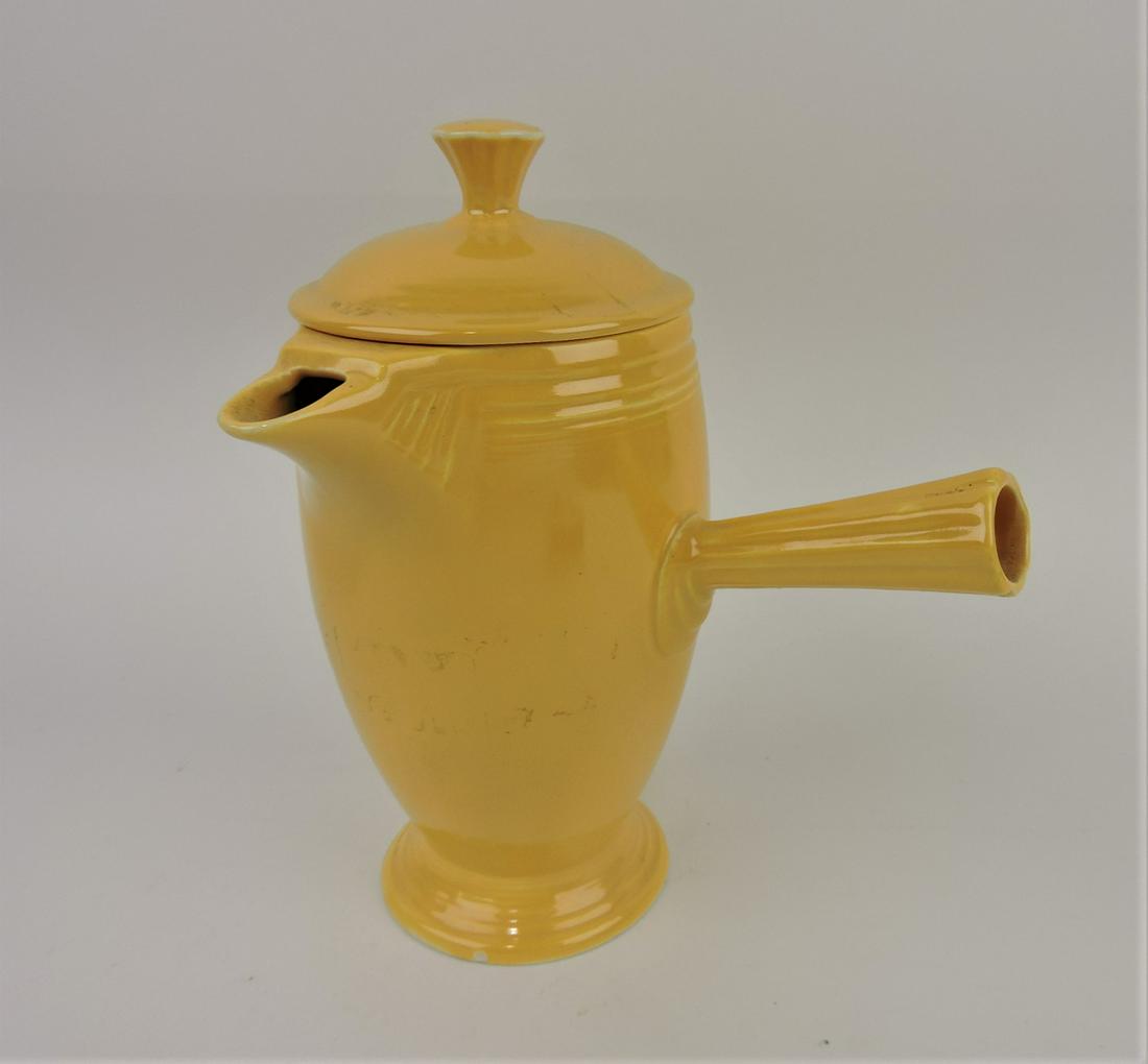 Fiesta demitasse pot, yellow, minor (1 of 1)