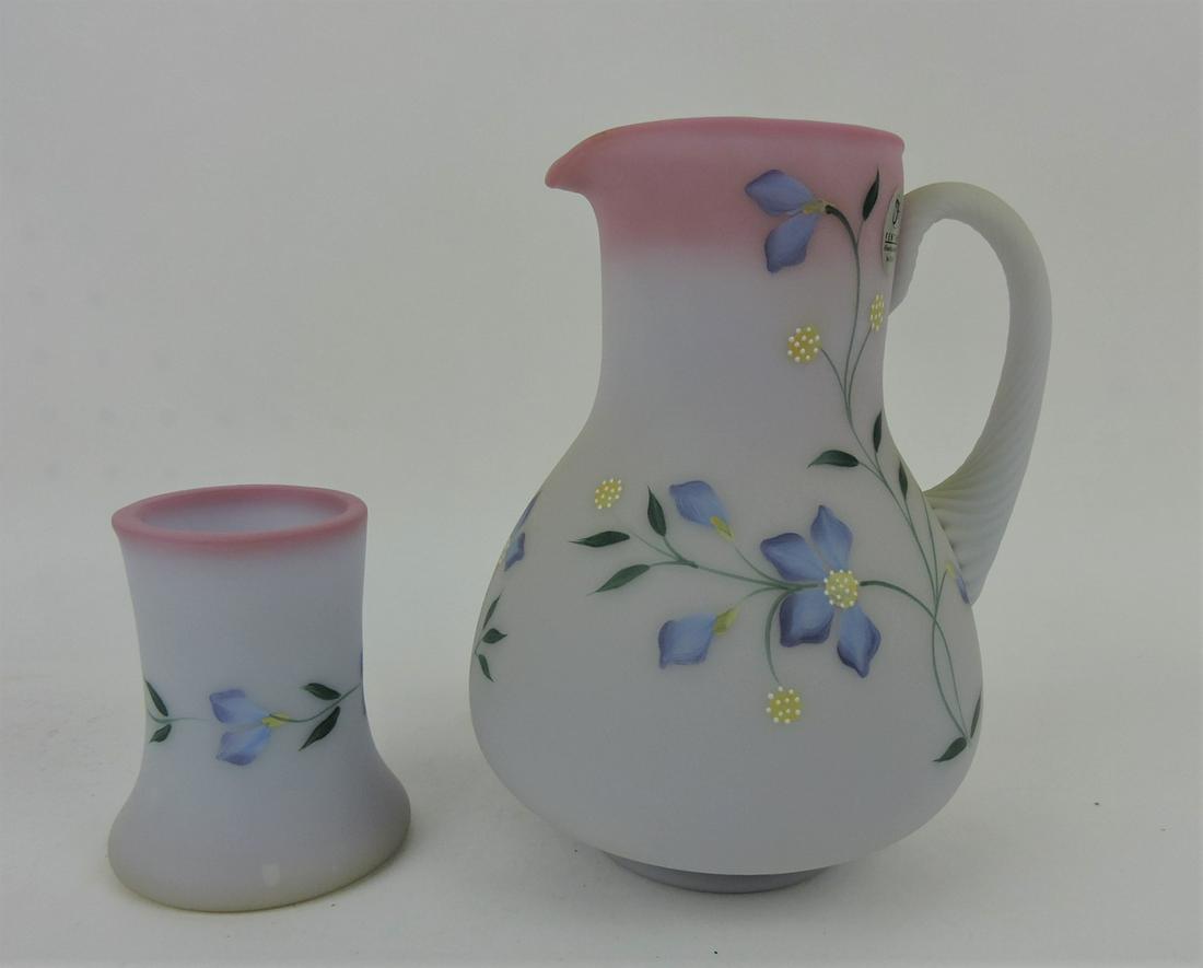 Fenton blue Burmese tumble up: .