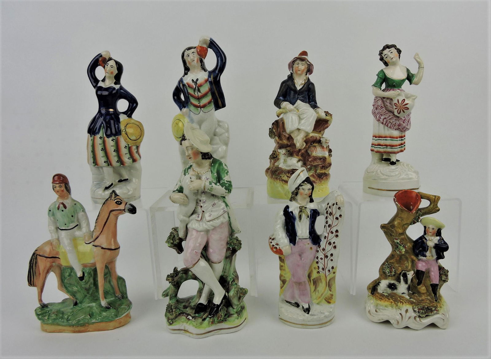Staffordshire lot of 8 figures, 5 1/2 to (1 of 1)