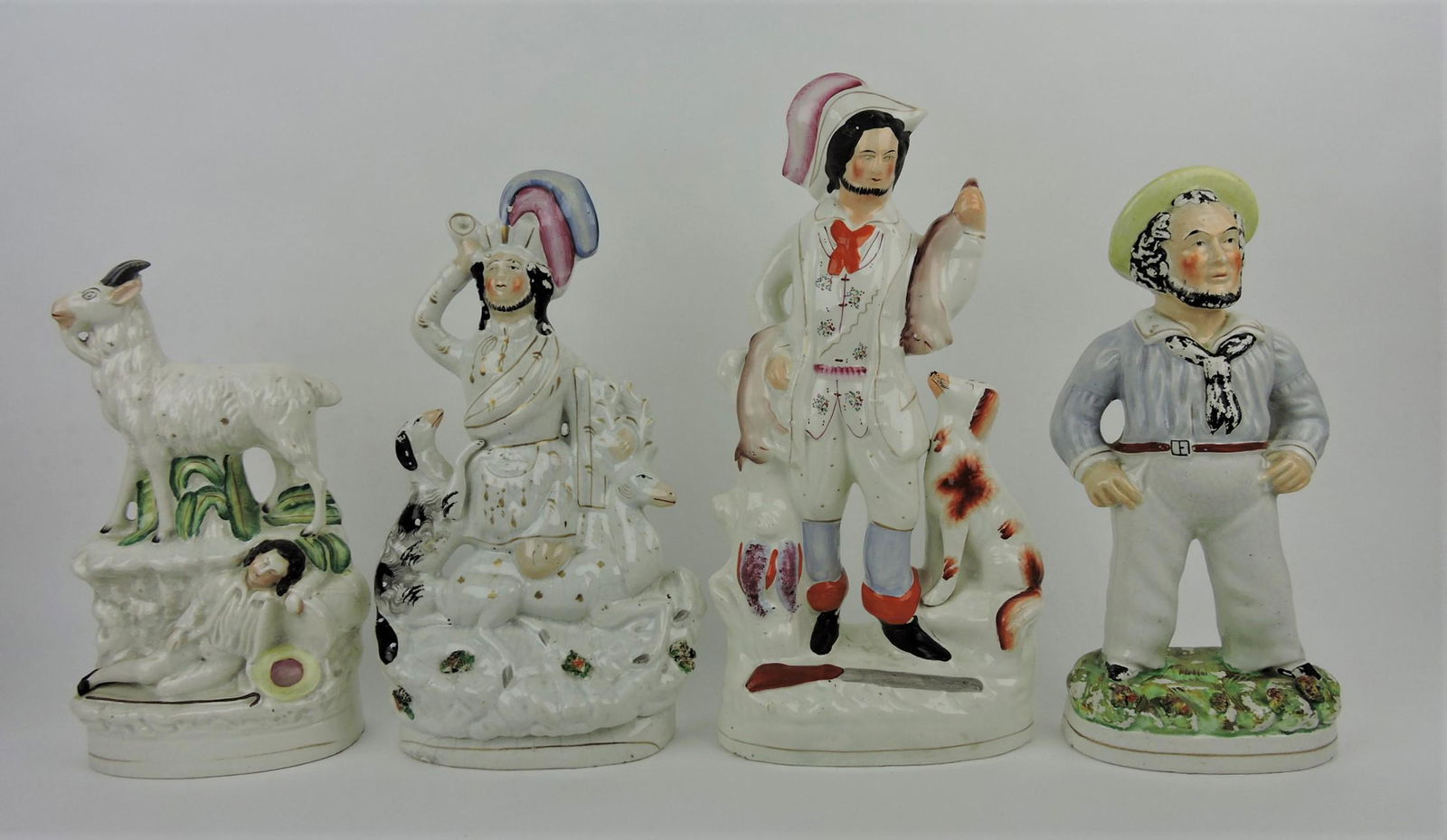 Staffordshire lot of 4 figures, 12 to (1 of 1)