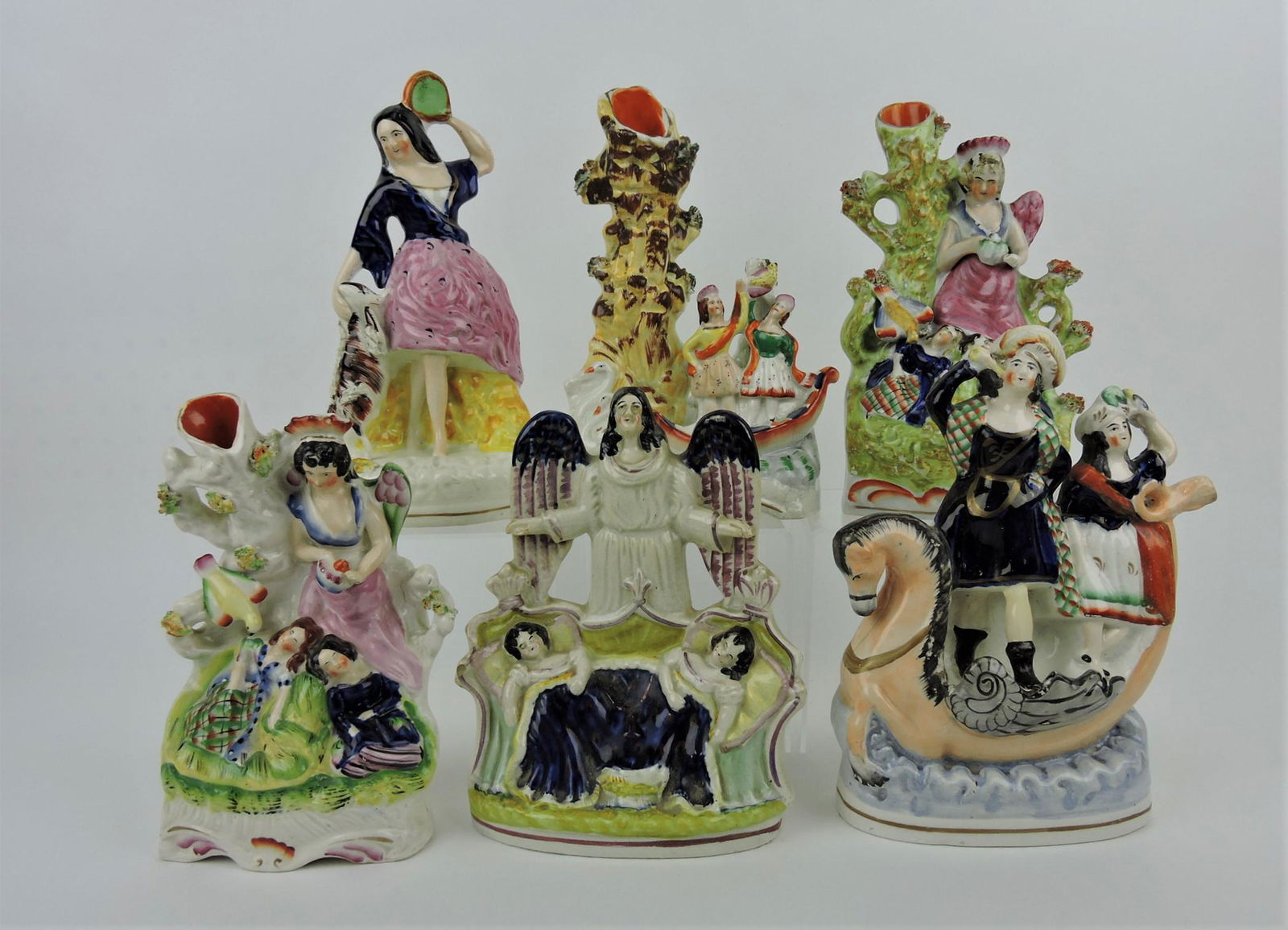 Staffordshire lot of 6 figures, 8 to (1 of 1)