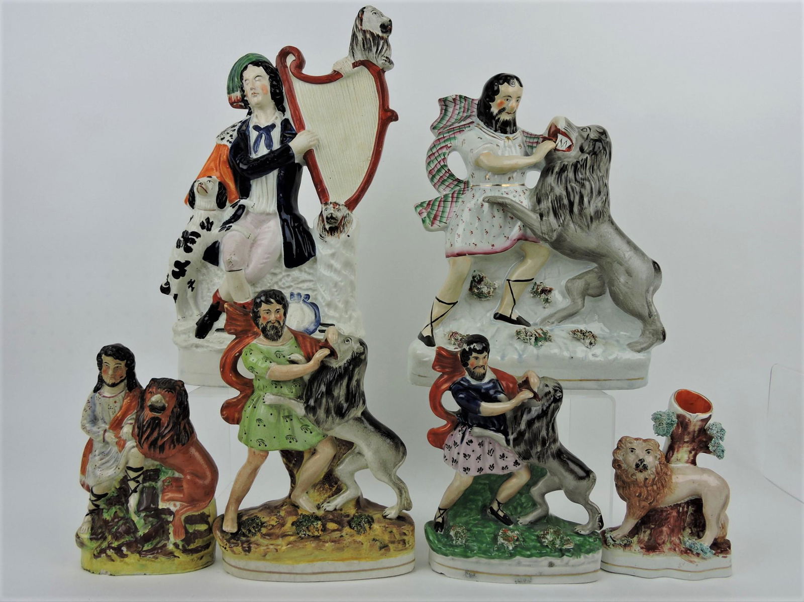 Staffordshire lot of 6 figures, 5 1/2 to (1 of 1)