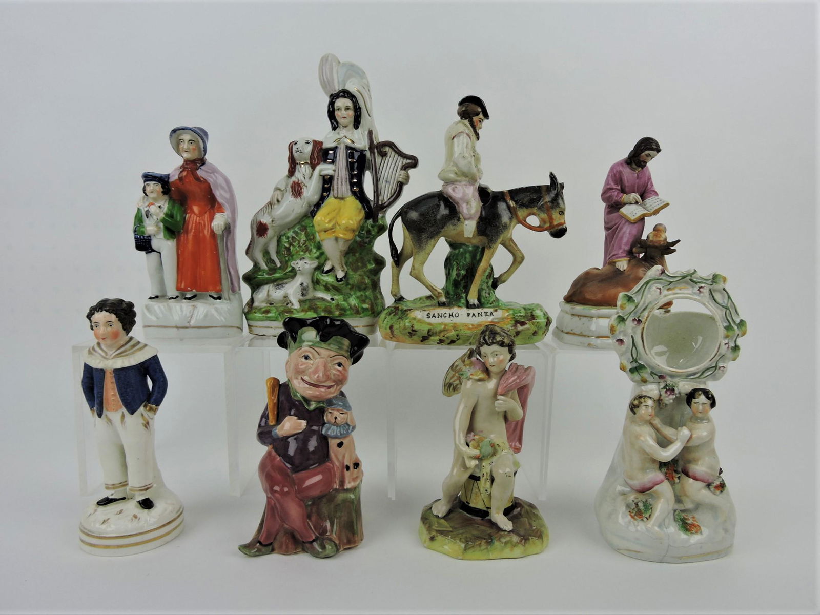 Staffordshire lot of 8 figures, 6 to 10", (1 of 1)