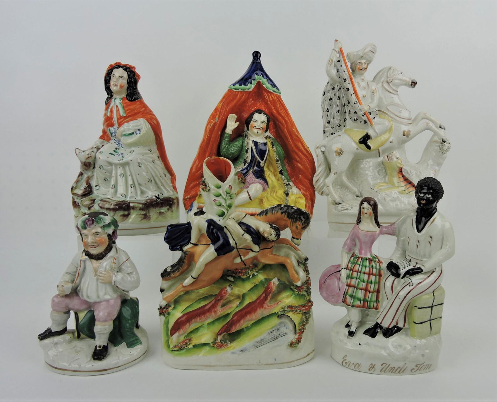 Staffordshire lot of 6 figures, 7 to (1 of 1)